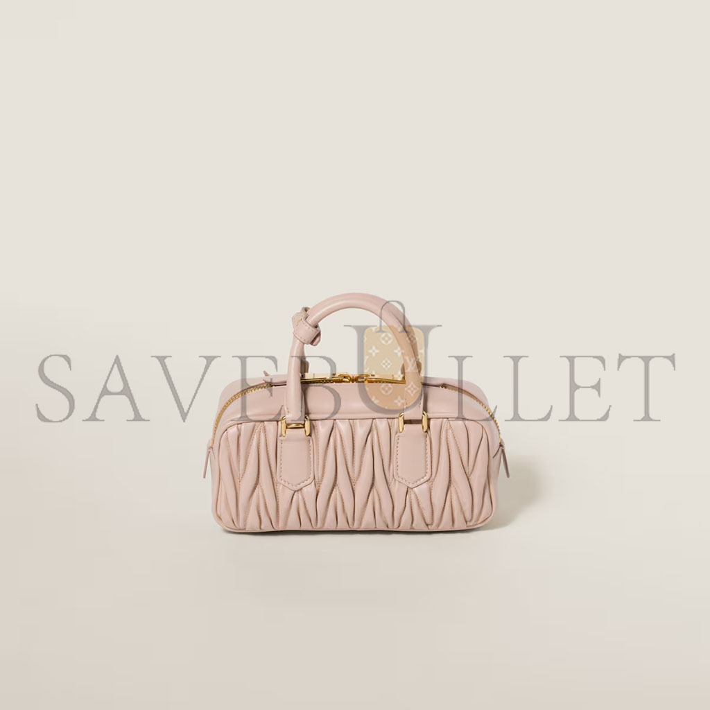 M1v M1v arcadie matelassÉ nappa leather bag 5bb142 (22*10.5*7.5cm)